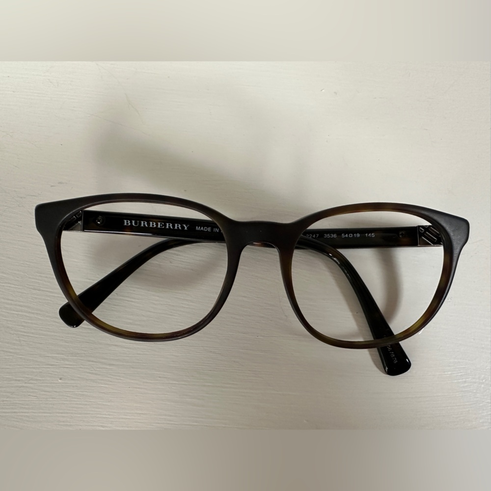 100% Authentic Burberry Dark Brown Glasses Frame
